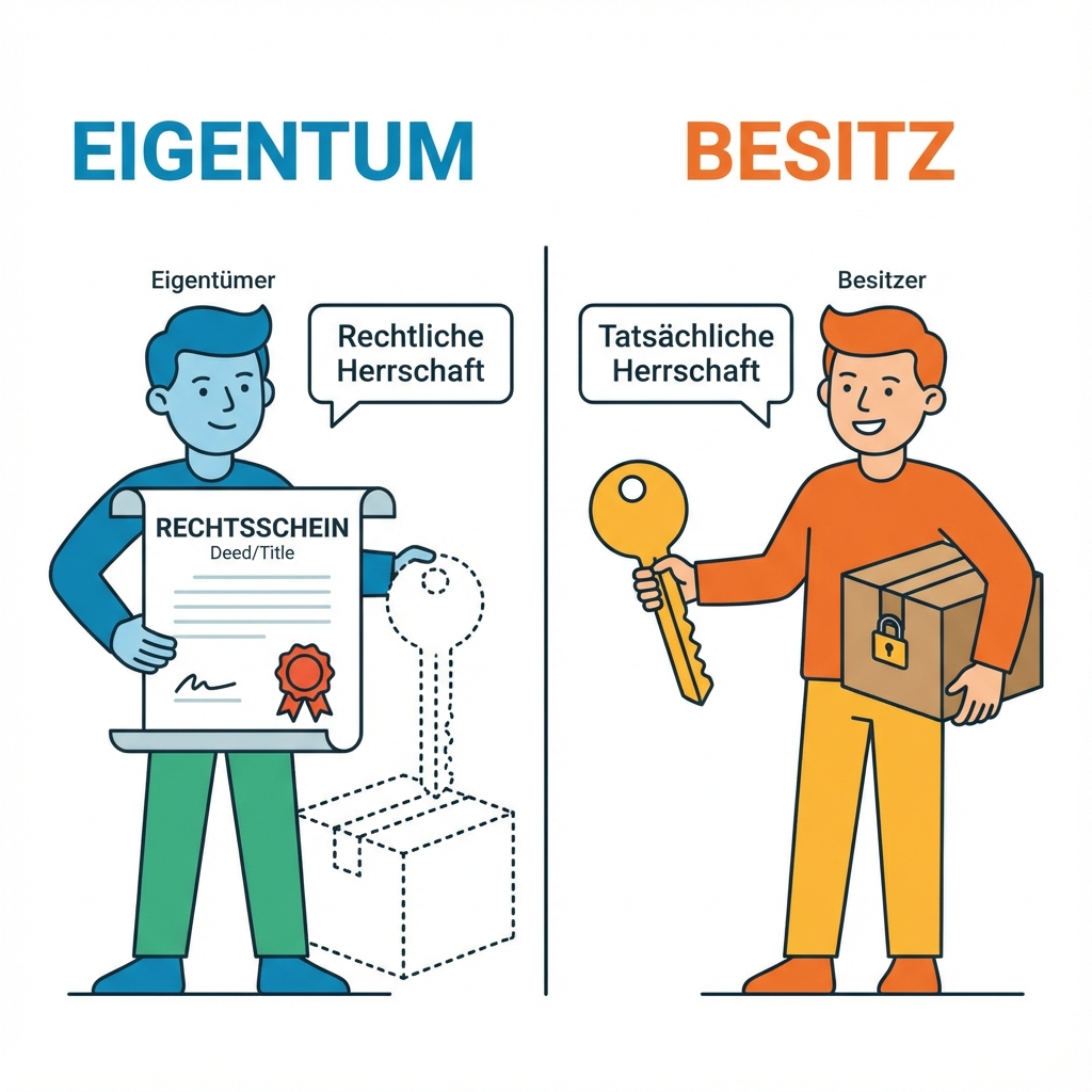 Eigentum vs Besitz
