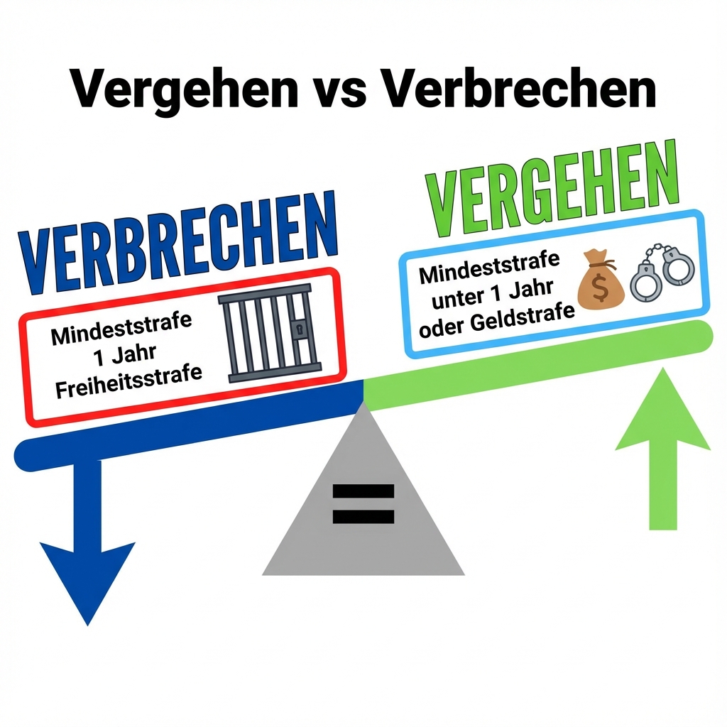 Vergehen vs Verbrechen